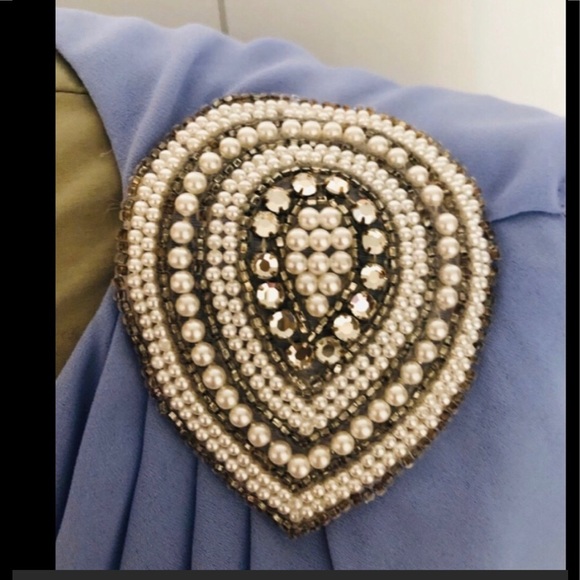 Vintage Talk to Me Jambrusco Dress Size L Embellished Rhinestones Pearls - Picture 11 of 14